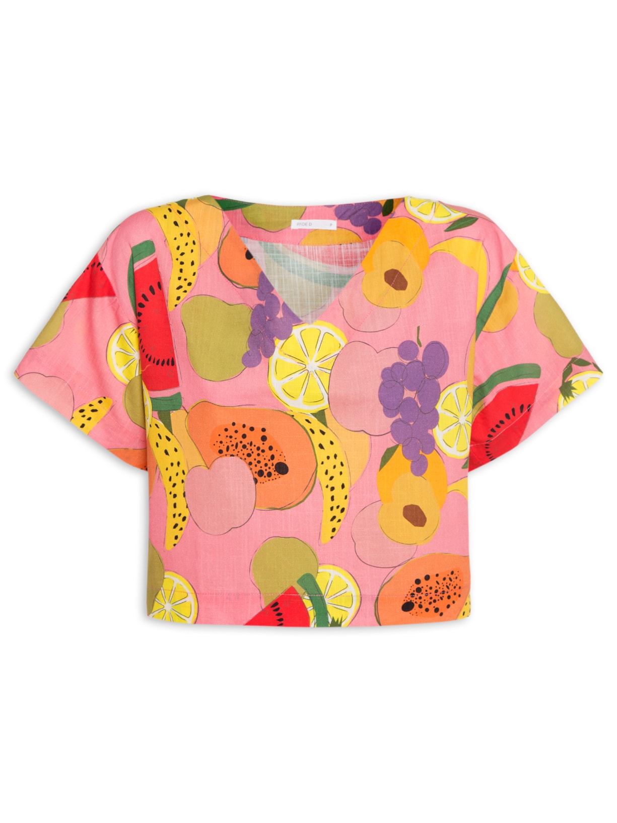 Blusa Feminina Manga Curta Roberta - Rosa