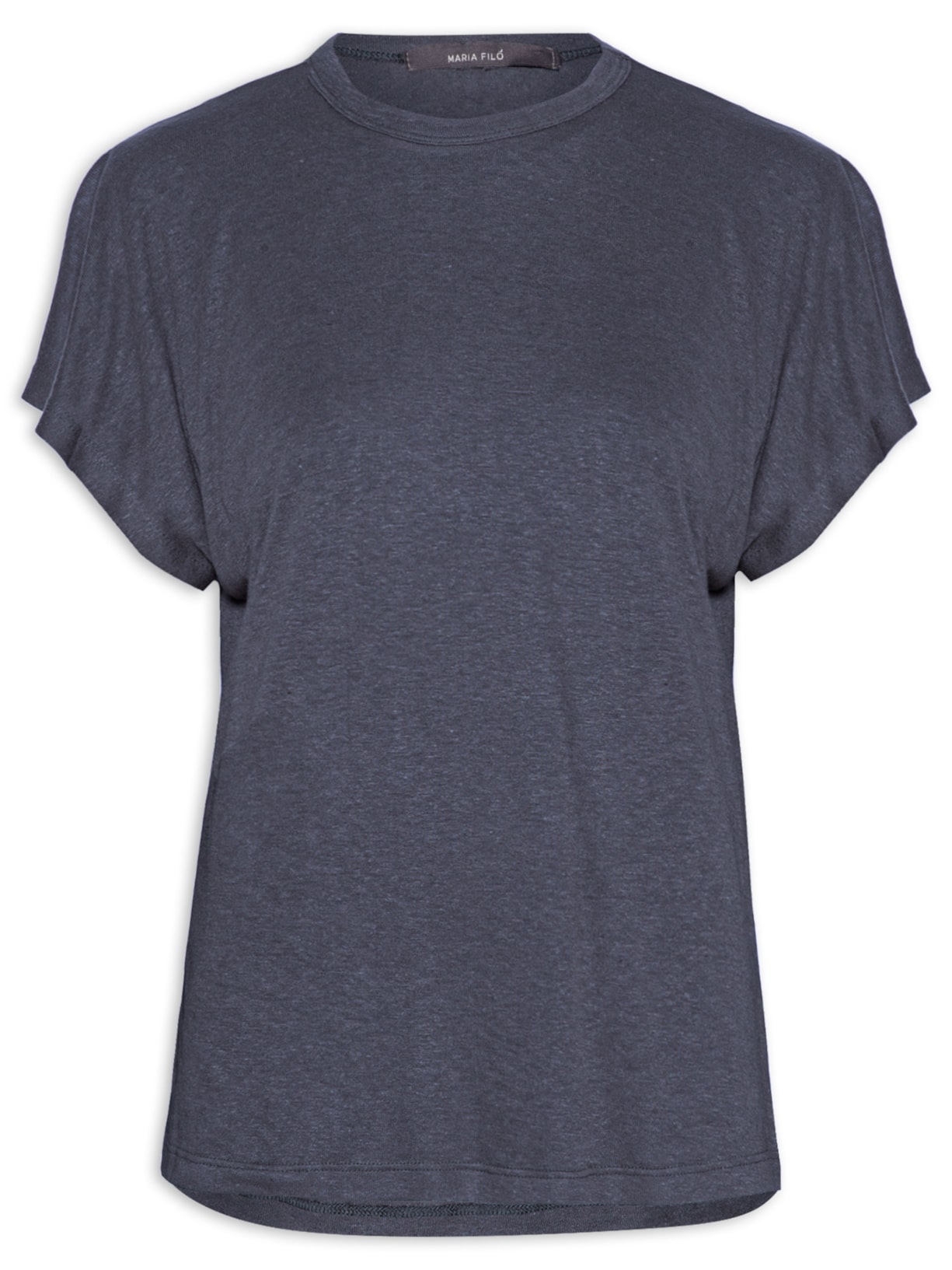 Blusa Feminina Manga Curta Sem Cava - Azul