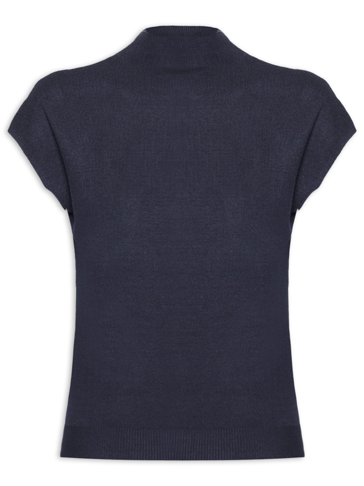 Blusa Feminina Manga Japonesa Em Tricot Azul '2Essential