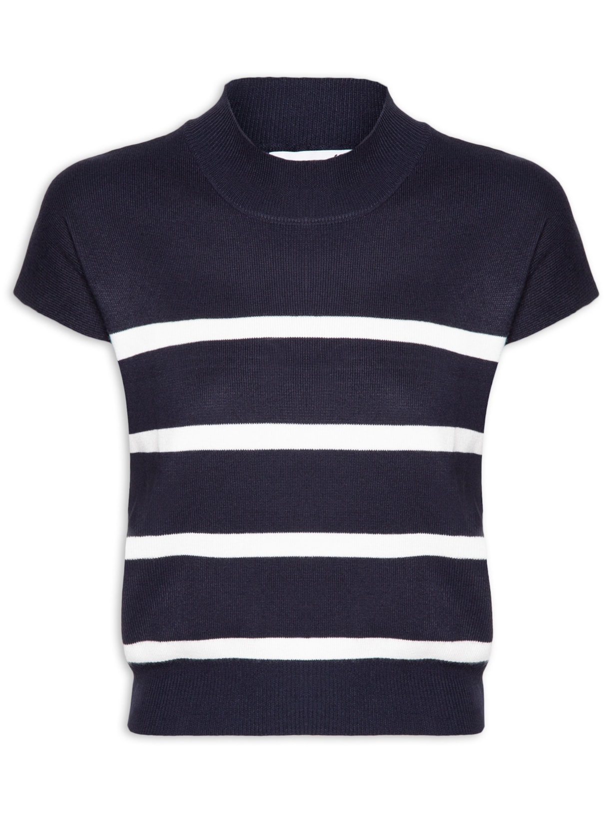 Blusa Feminina Manga Japonesa Em Tricot Azul '2Essential