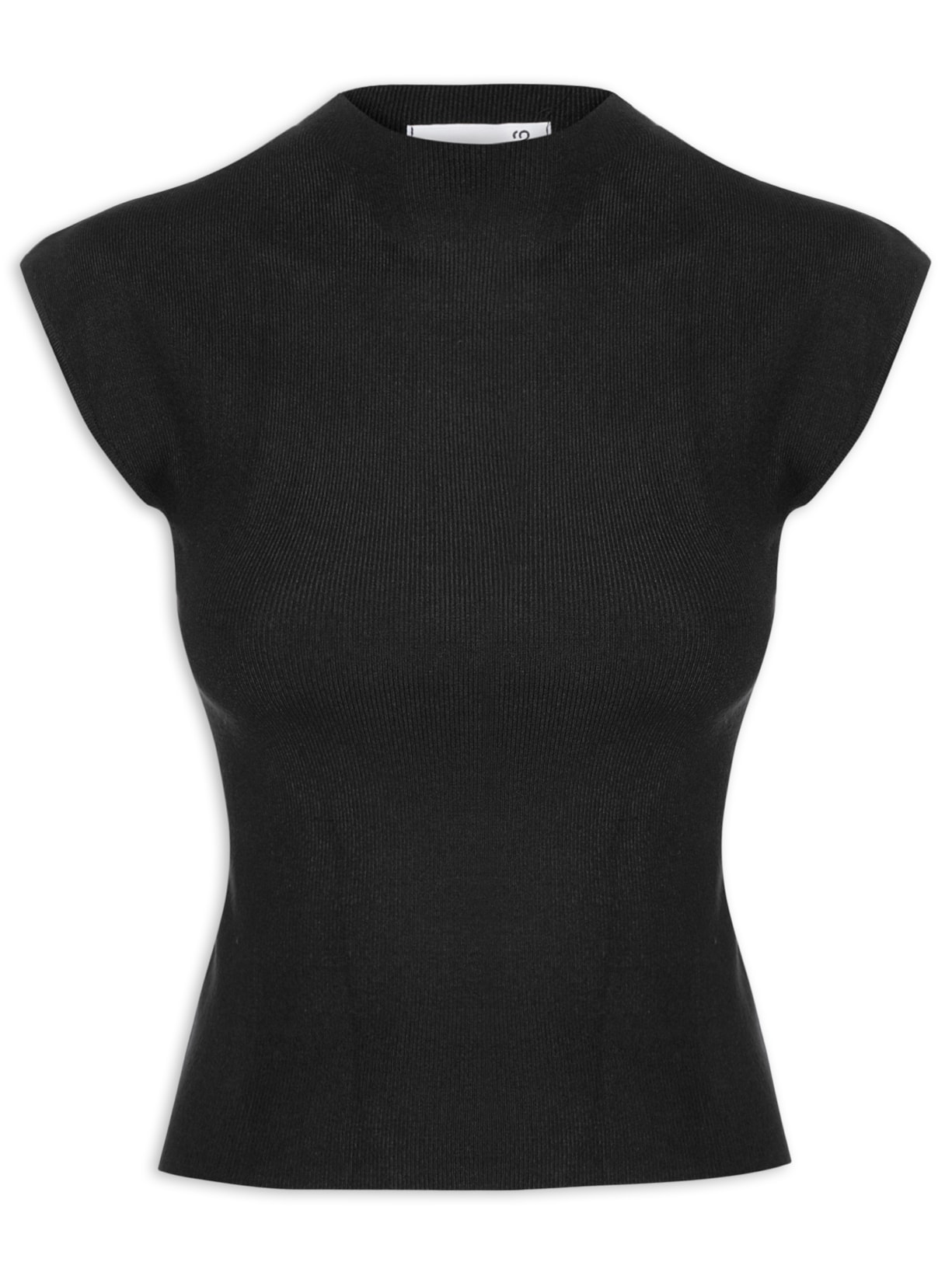 Blusa Feminina Manga Japonesa Em Tricot - Preto