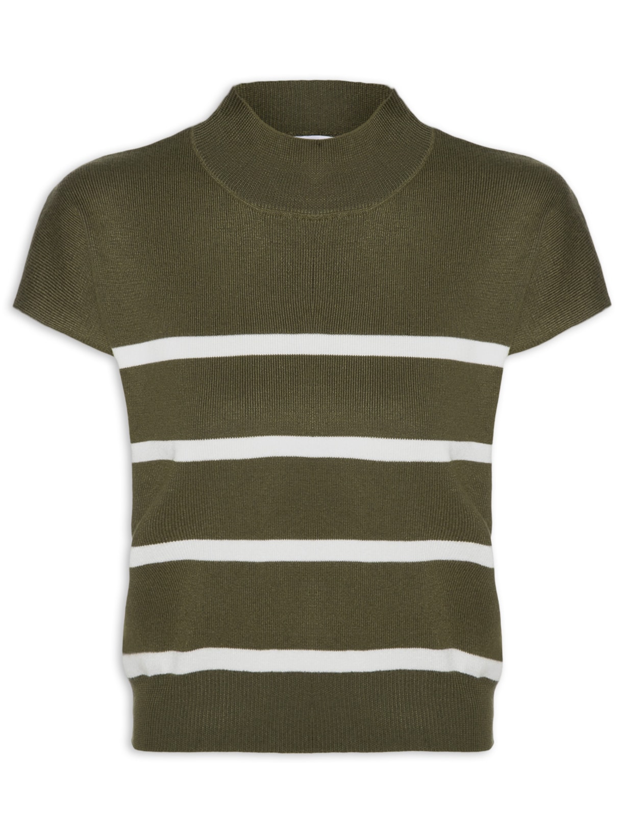 Blusa Feminina Manga Japonesa Em Tricot - Verde