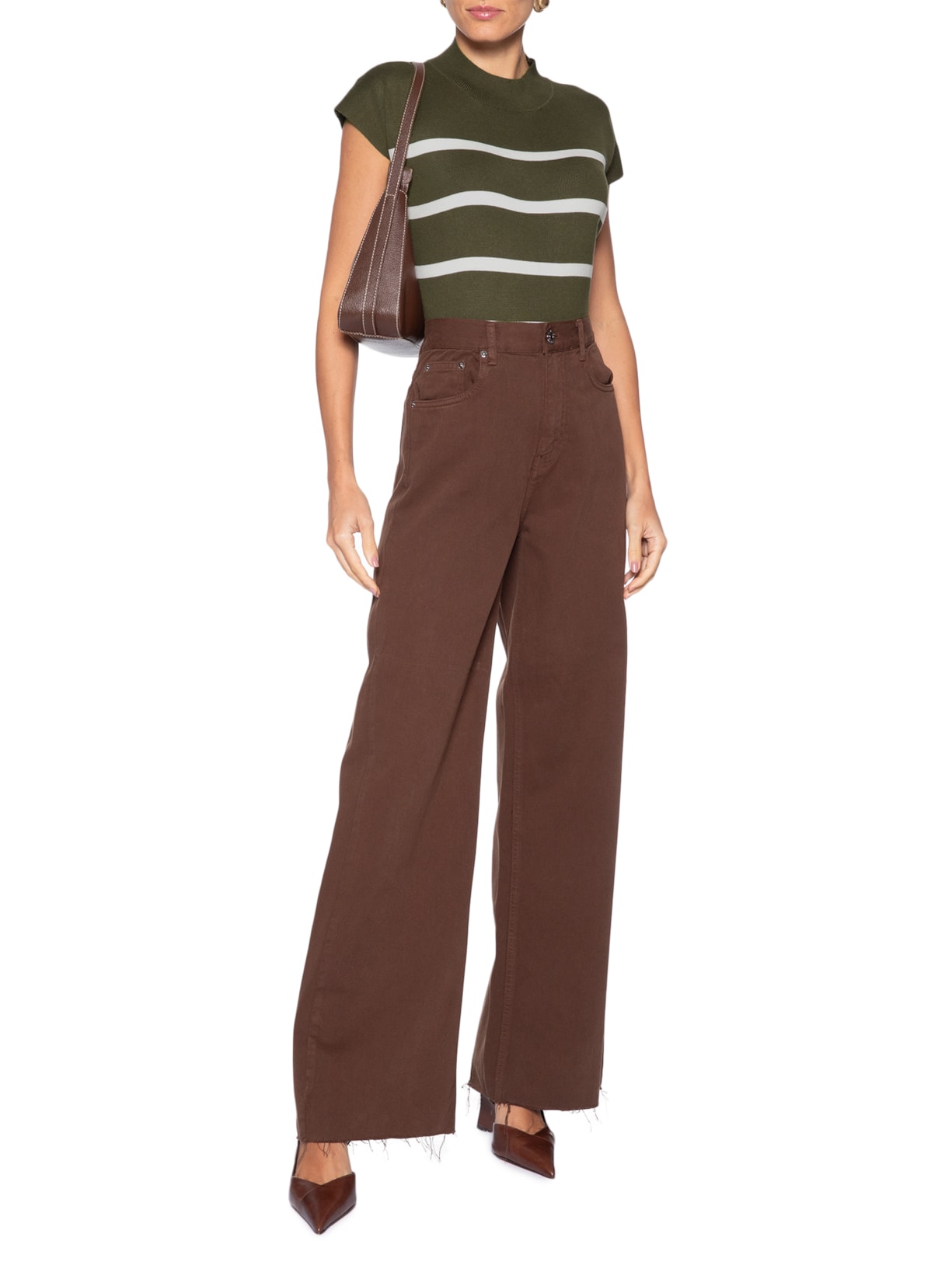 Blusa Feminina Manga Japonesa Em Tricot Verde '2Essential