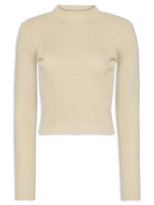 Blusa Feminina Manga Longa - Bege