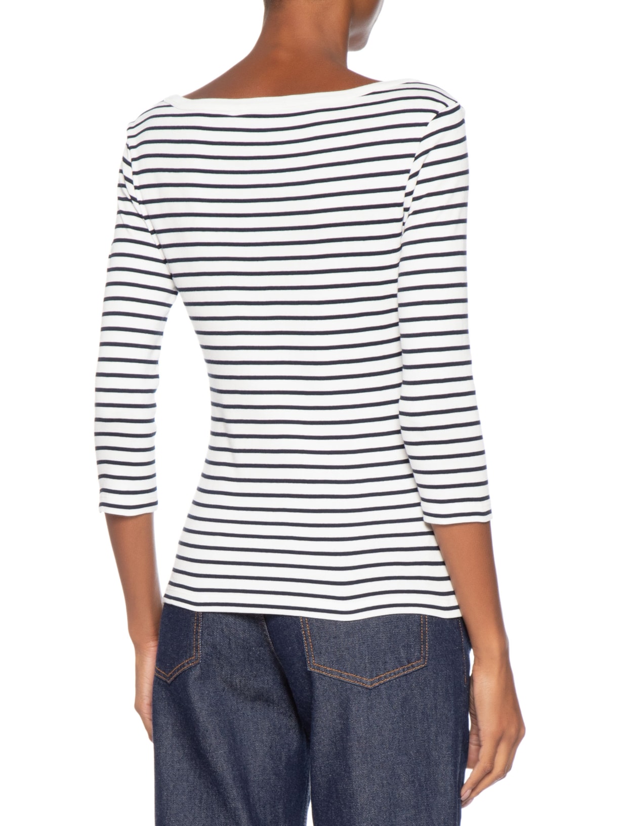 Blusa Feminina Manga Longa Cody Boat-NK 3/4 SLV Branco Tommy Hilfiger