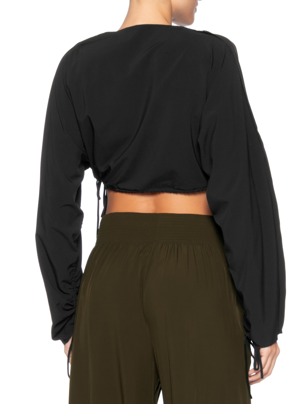 Blusa Feminina Manga Longa com Regulagem Superlight Preto Osklen