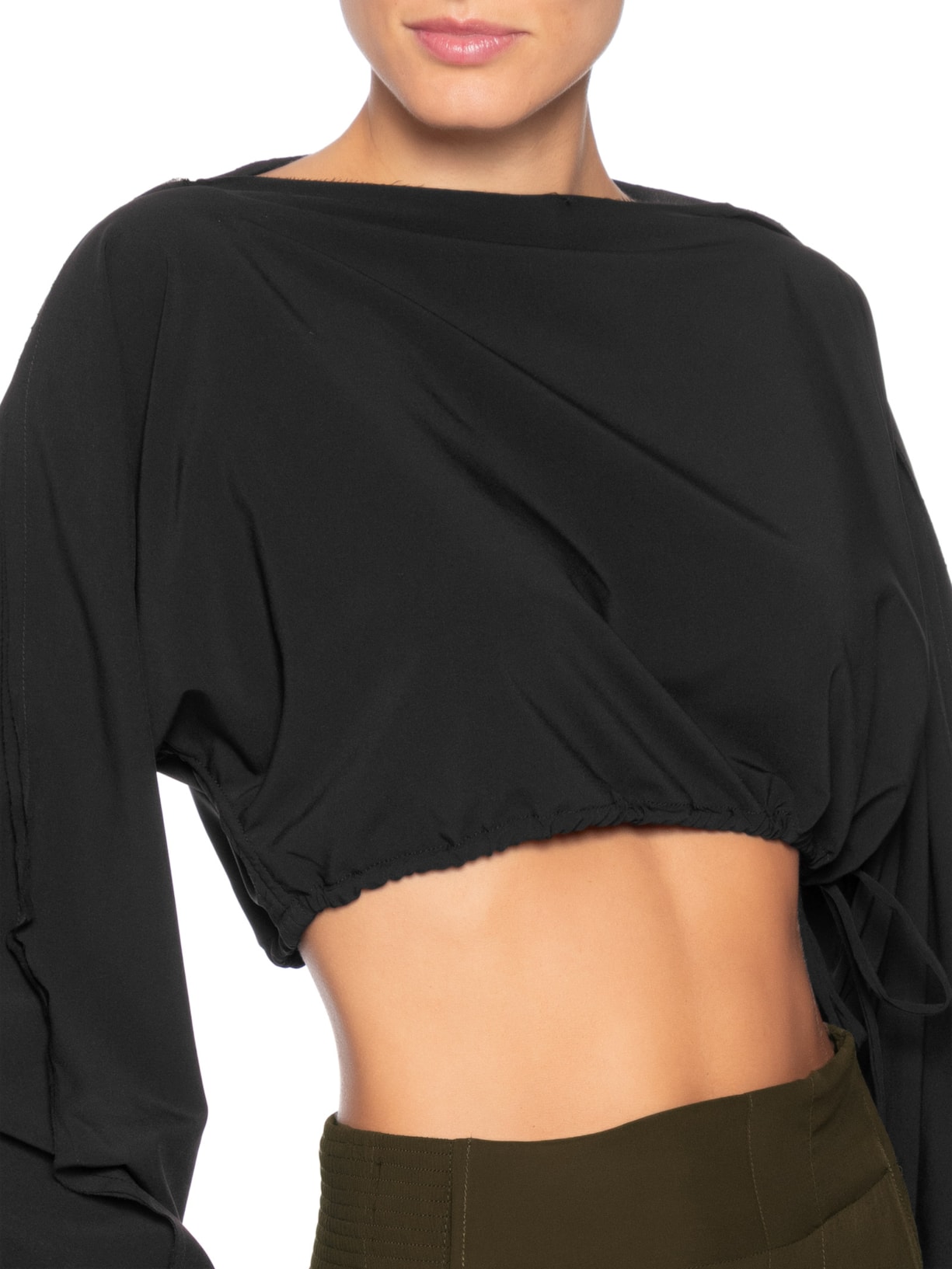Blusa Feminina Manga Longa com Regulagem Superlight Preto Osklen