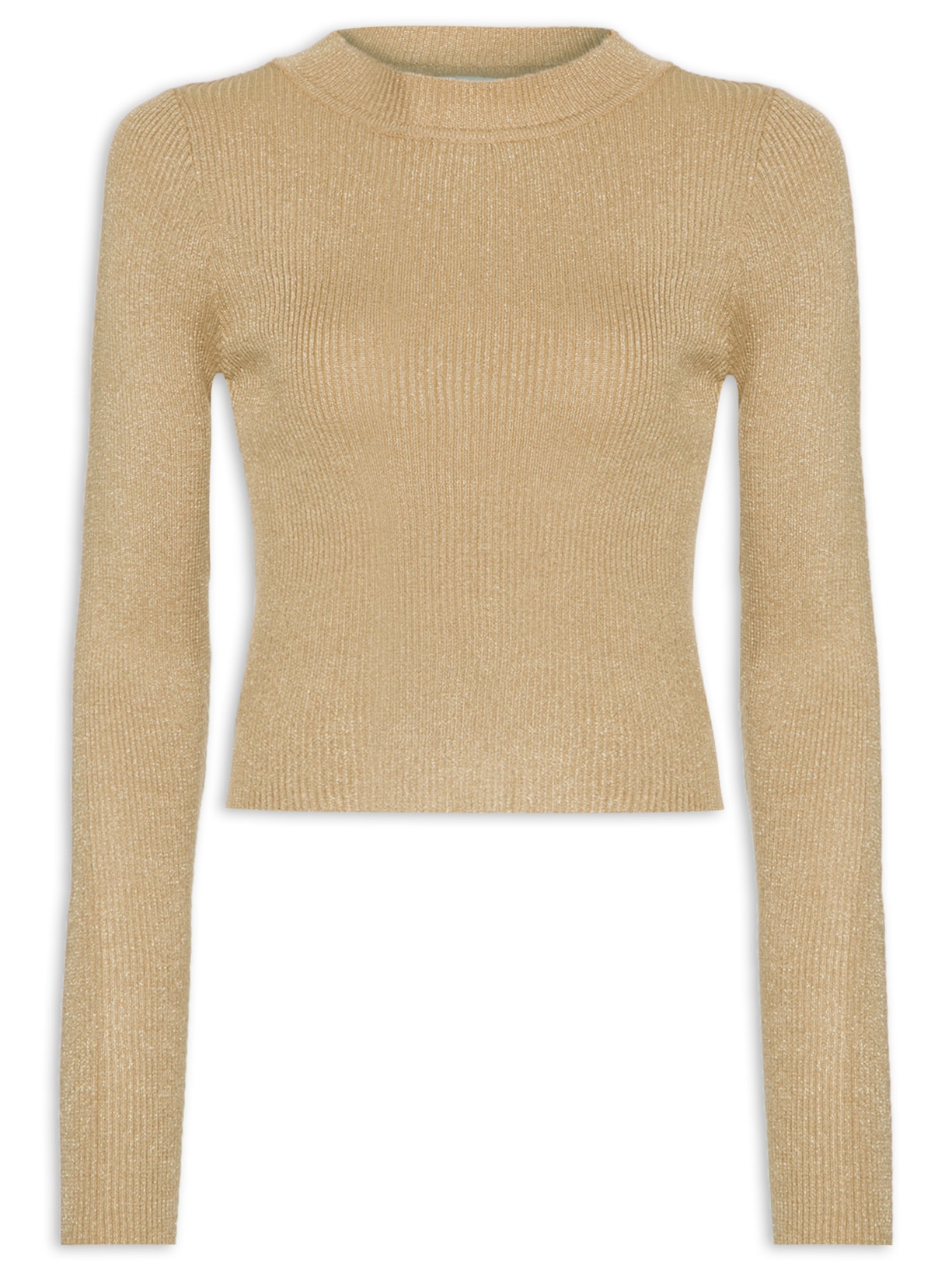 Blusa Feminina Manga Longa - Dourado