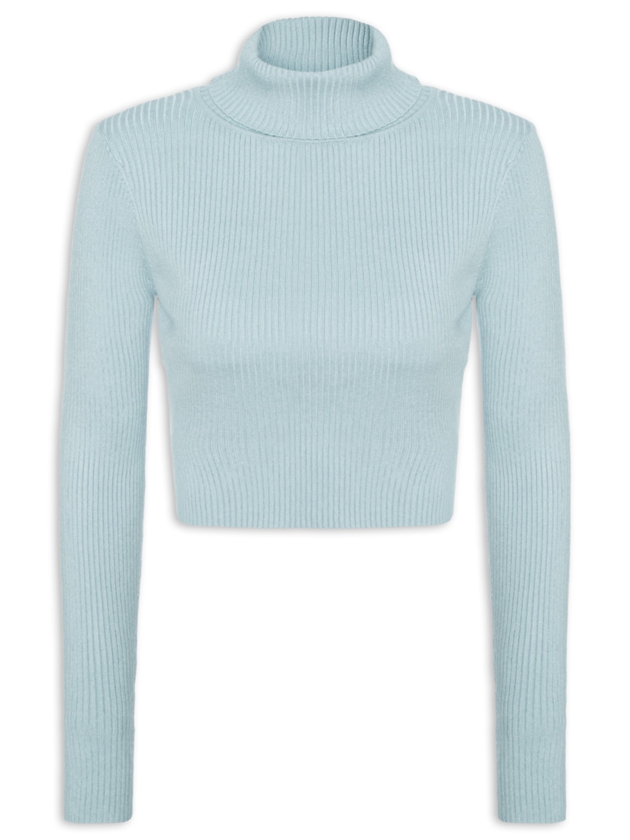 Blusa Feminina Manga Longa em Tricot - Azul