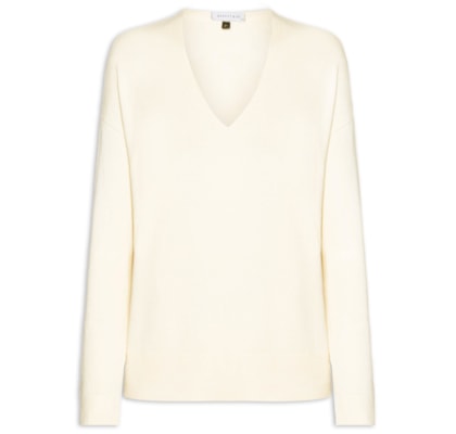 Blusa Feminina Manga Longa em Tricot - Bege