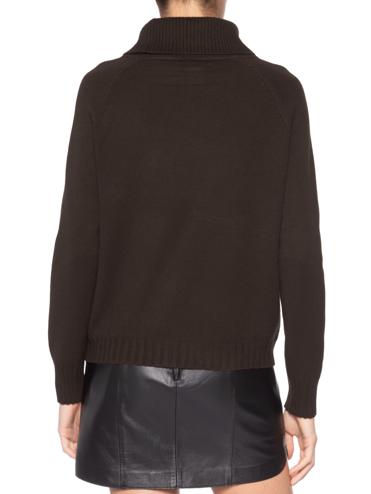 Blusa Feminina Manga Longa Em Tricot Marrom Market 33
