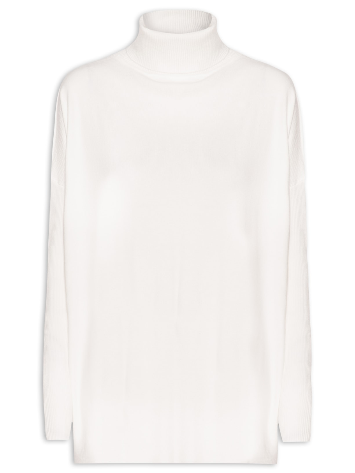 Blusa Feminina Manga Longa em Tricot - Off White