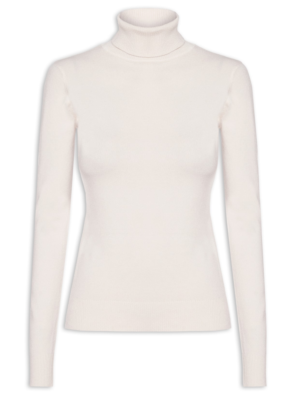 Blusa Feminina Manga Longa em Tricot - Off White