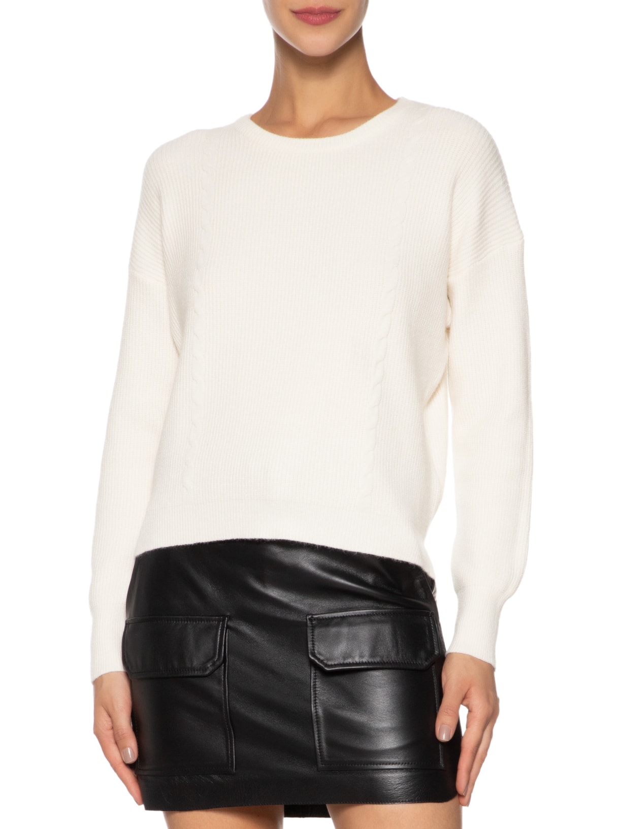 Blusa Feminina Manga Longa Em Tricot Off white Market 33