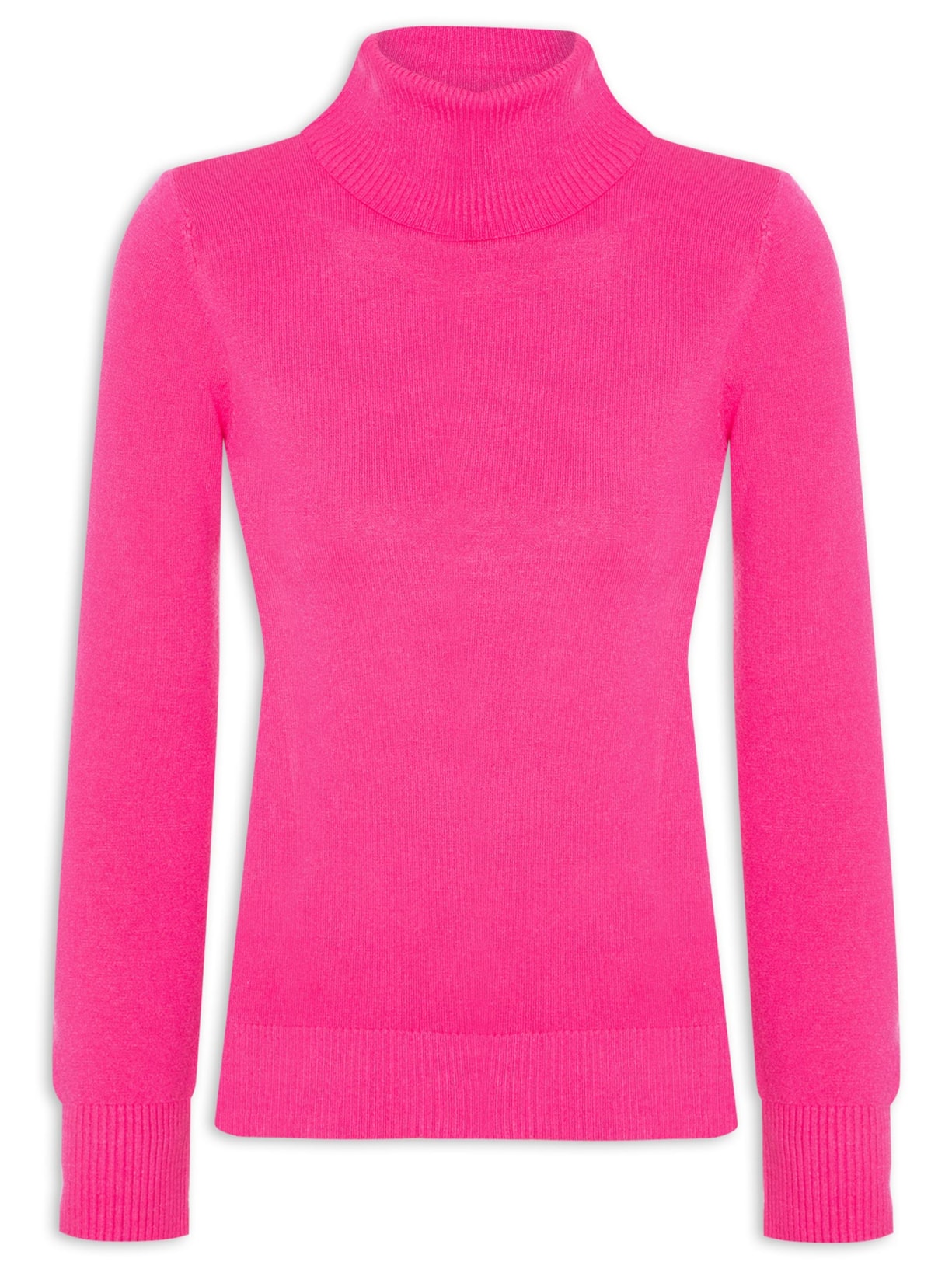 Blusa Feminina Manga Longa Em Tricot - Rosa
