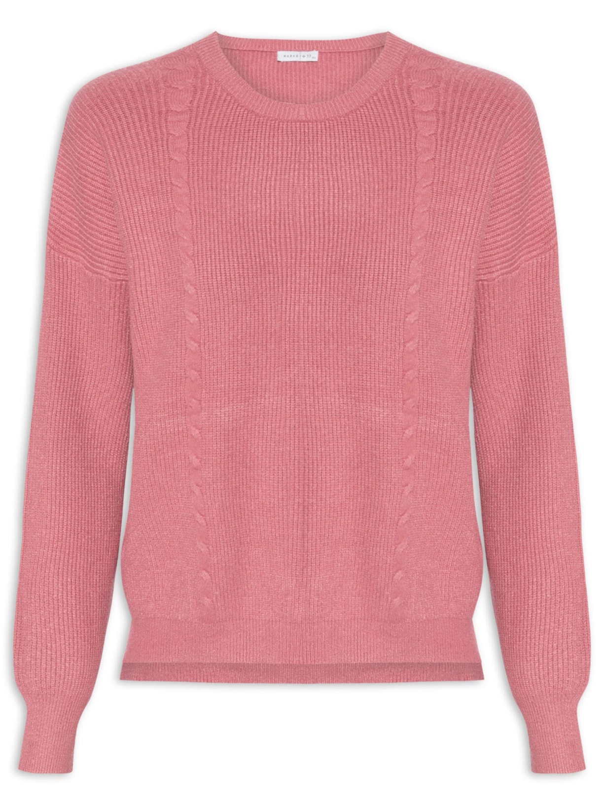 Blusa Feminina Manga Longa em Tricot - Rosa