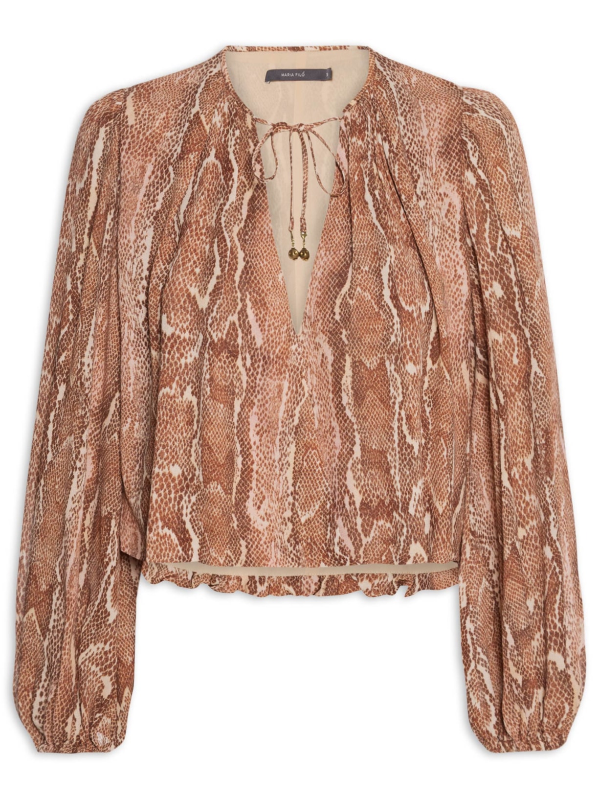 Blusa Feminina Manga Longa Ggc Estampa Suri Rosa Maria Filó