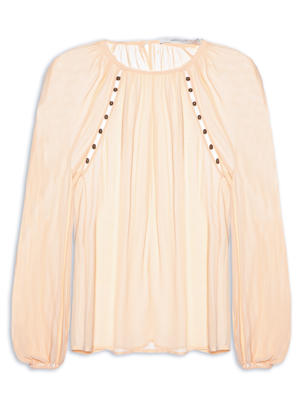 Blusa Feminina Manga Longa GGT Metais - Bege