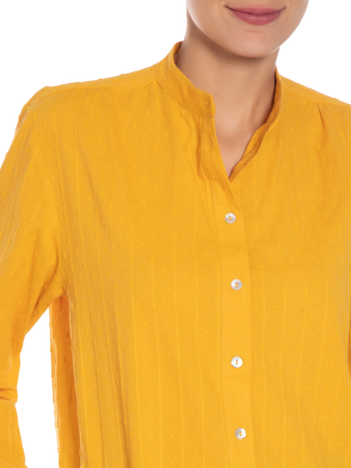 Blusa Feminina Manga Longa Liz Amarelo Mixed