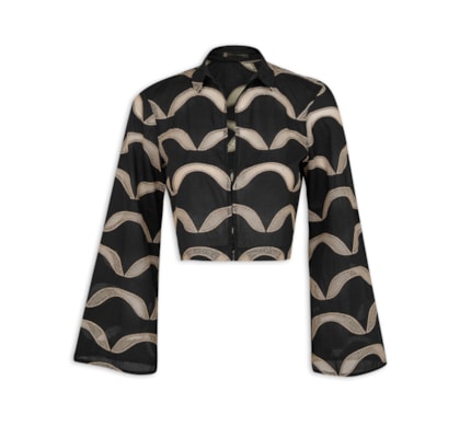 Blusa Feminina Manga Longa Mea - Preto