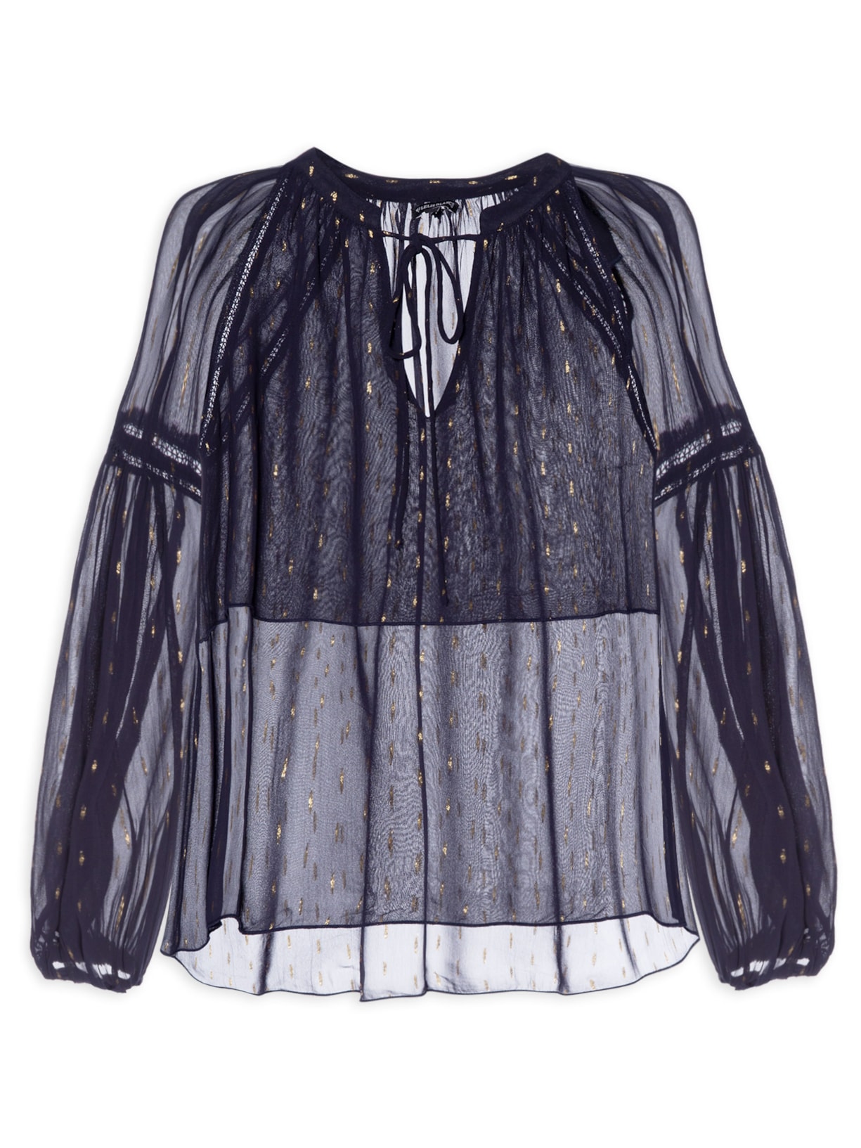 Blusa Feminina Manga Longa Mila - Azul