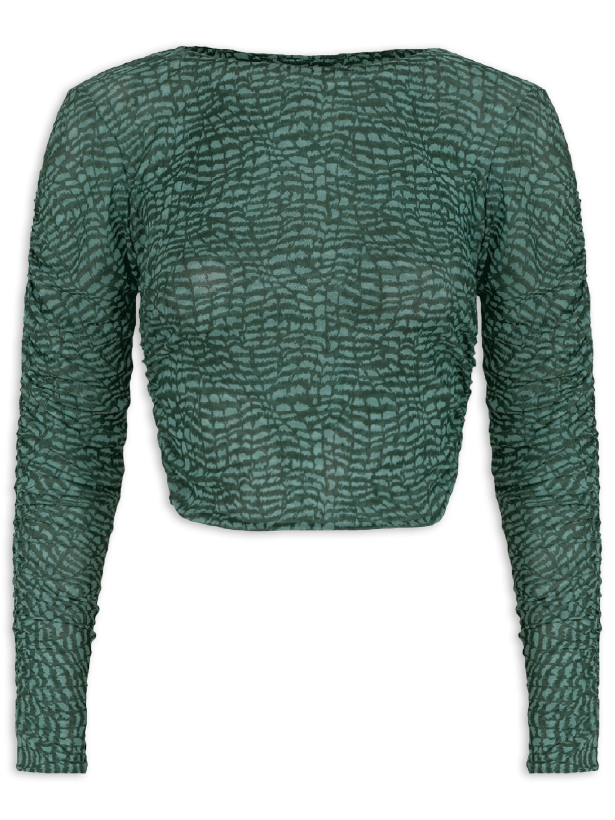 Blusa Feminina Manga Longa Mira Verde Vix