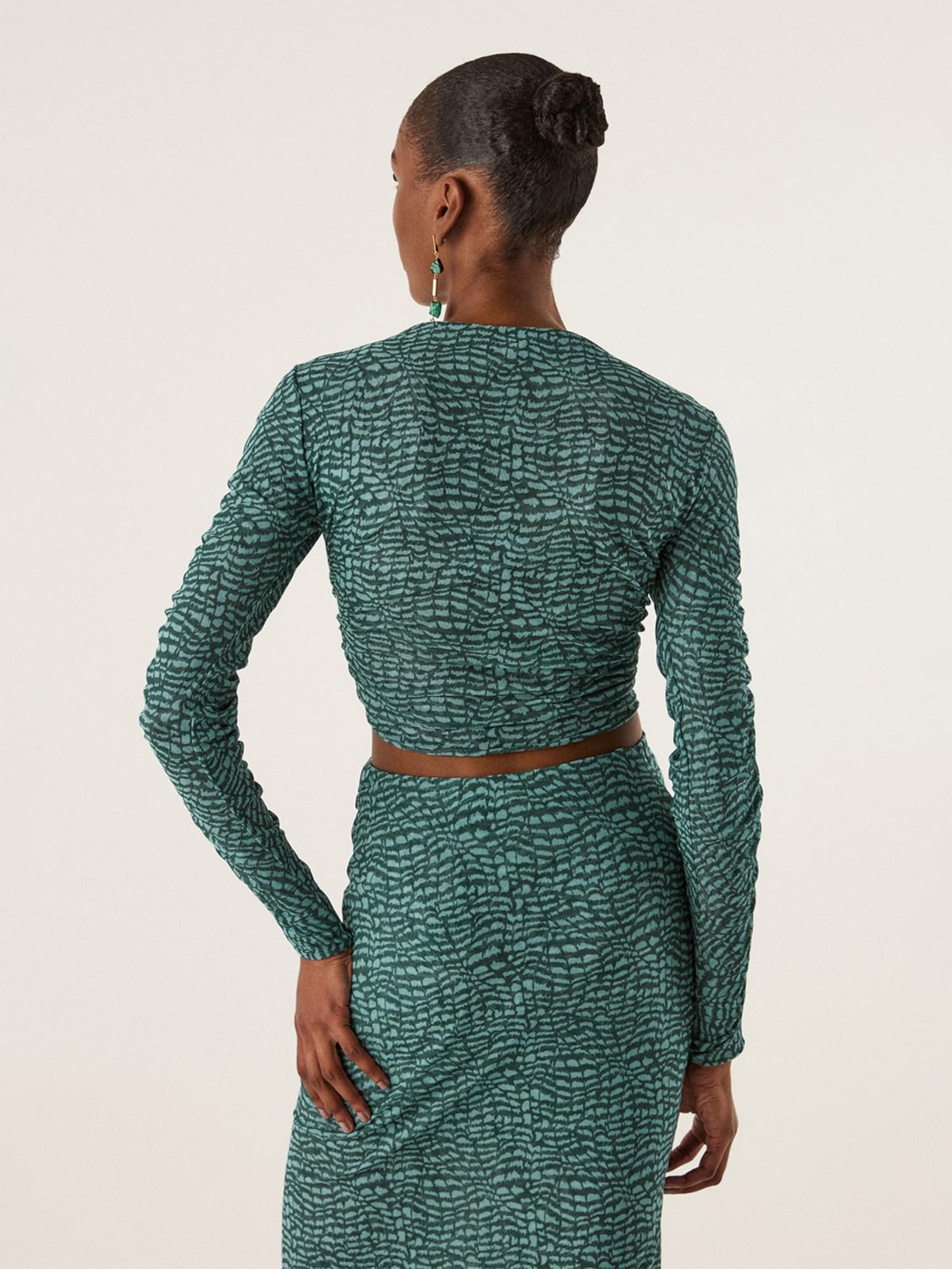 Blusa Feminina Manga Longa Mira Verde Vix