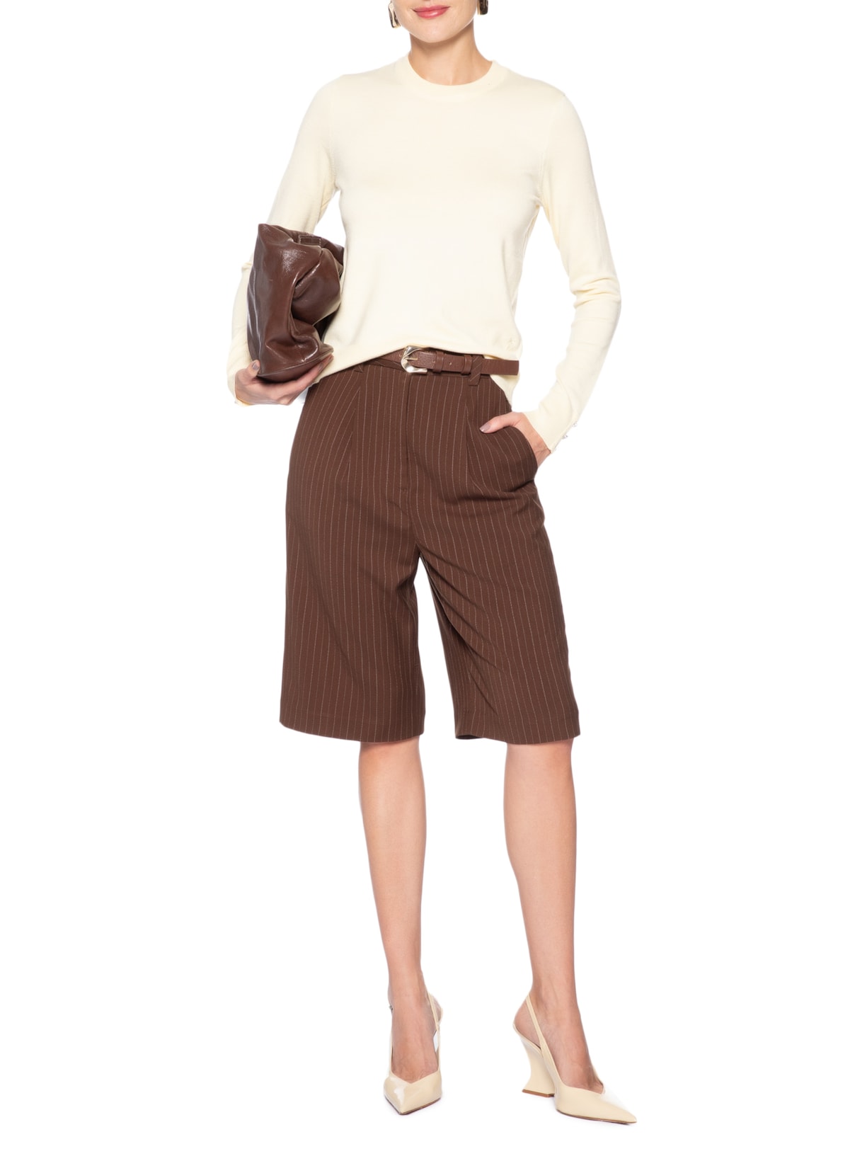 Blusa Feminina Manga Longa Olivia Amarelo Le Lis