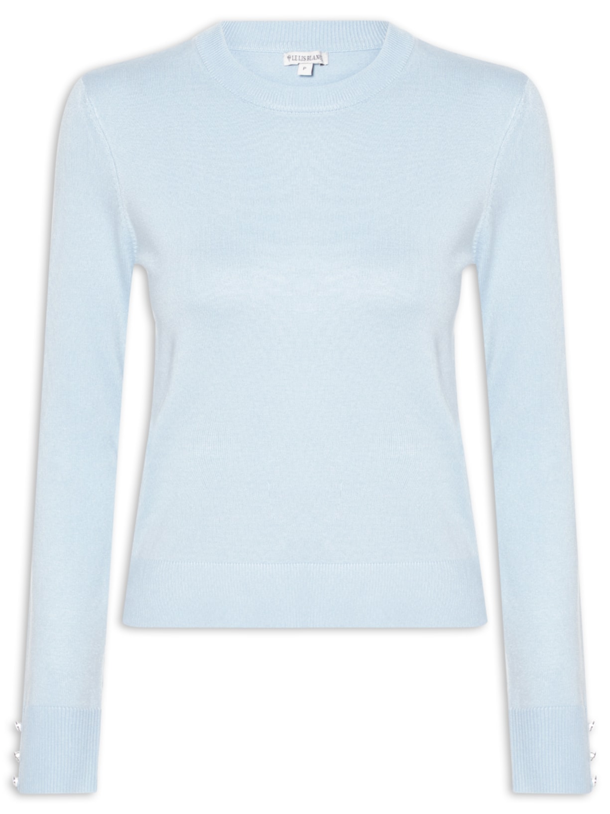 Blusa Feminina Manga Longa Olivia Azul Le Lis