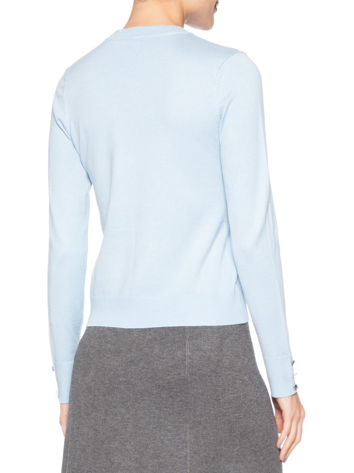 Blusa Feminina Manga Longa Olivia Azul Le Lis