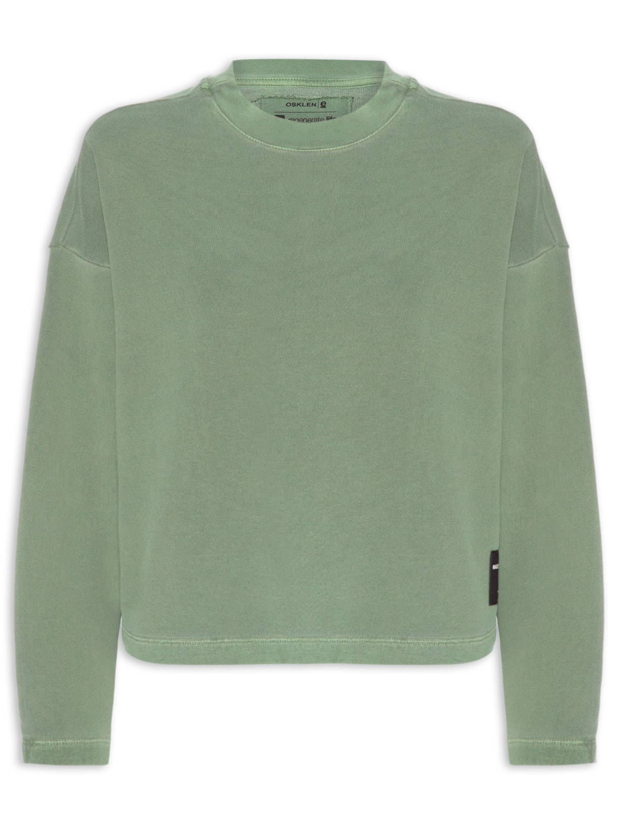 Blusa Feminina Manga Longa Over Color Verde Osklen