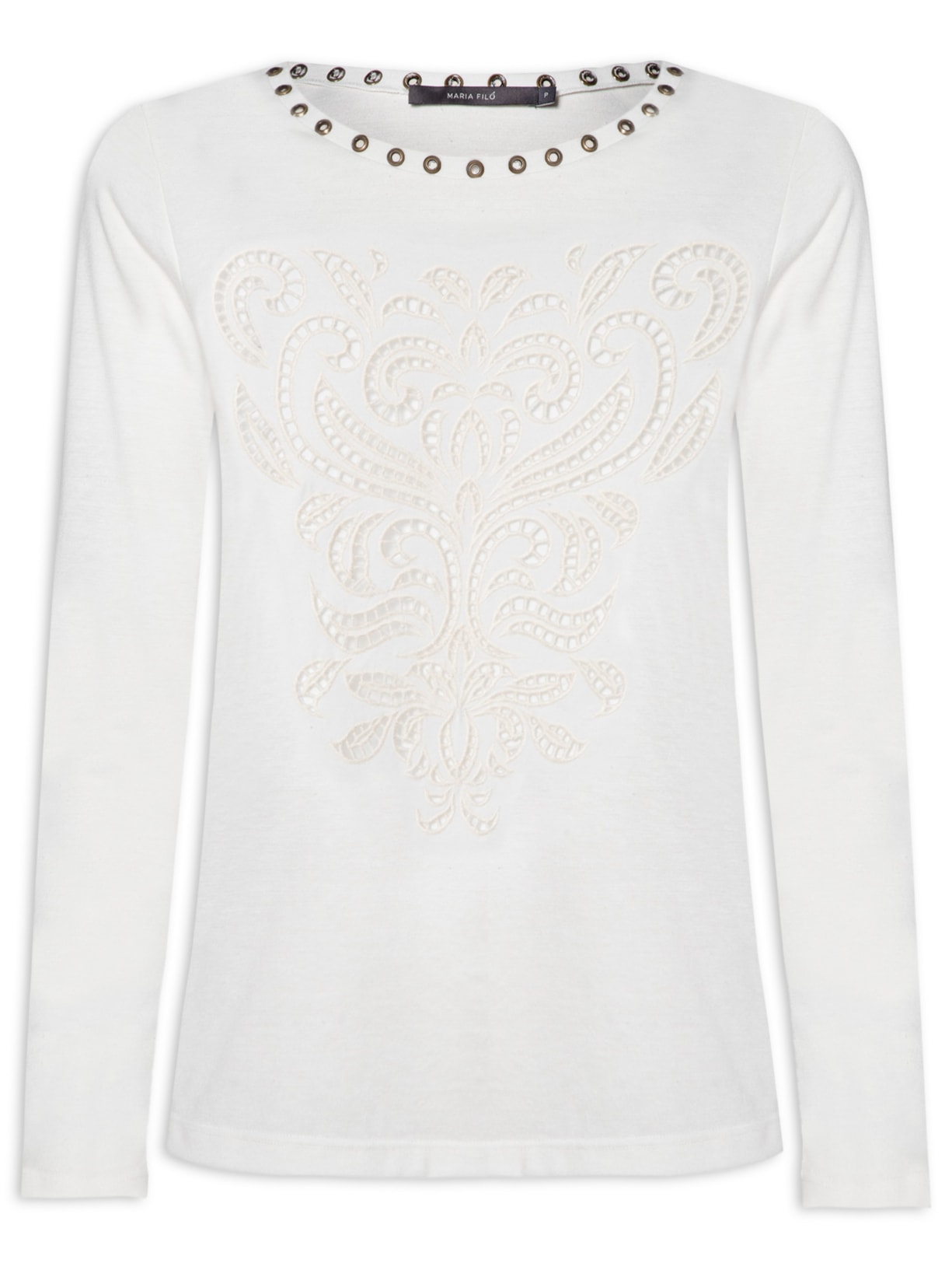 Blusa Feminina Manga Longa Rechilieur - Branco
