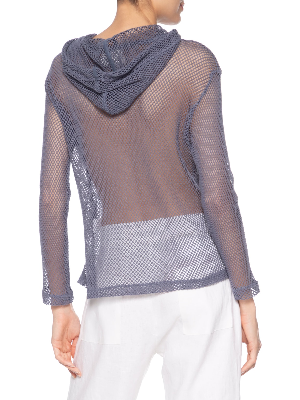 Blusa Feminina Manga Longa Tela Degradê Azul Osklen