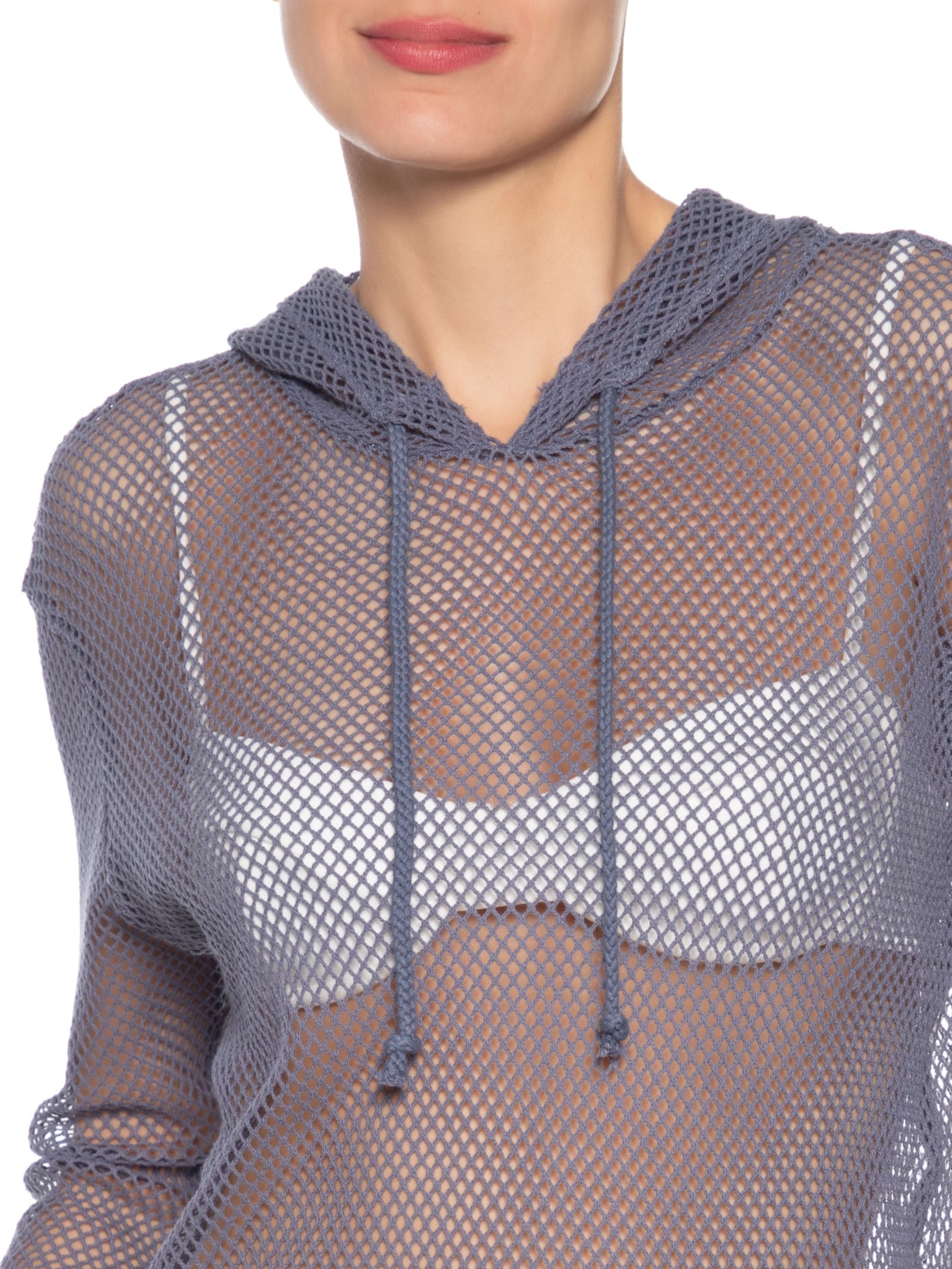 Blusa Feminina Manga Longa Tela Degradê Azul Osklen