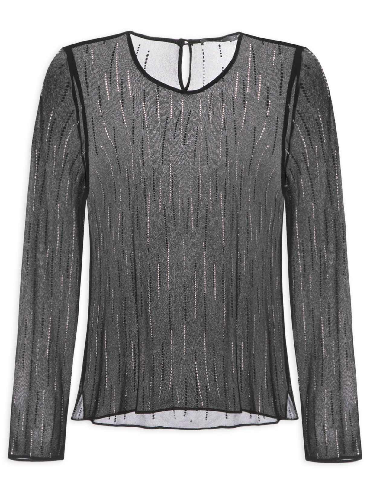 Blusa Feminina Manga Longa Termocolante - Preto