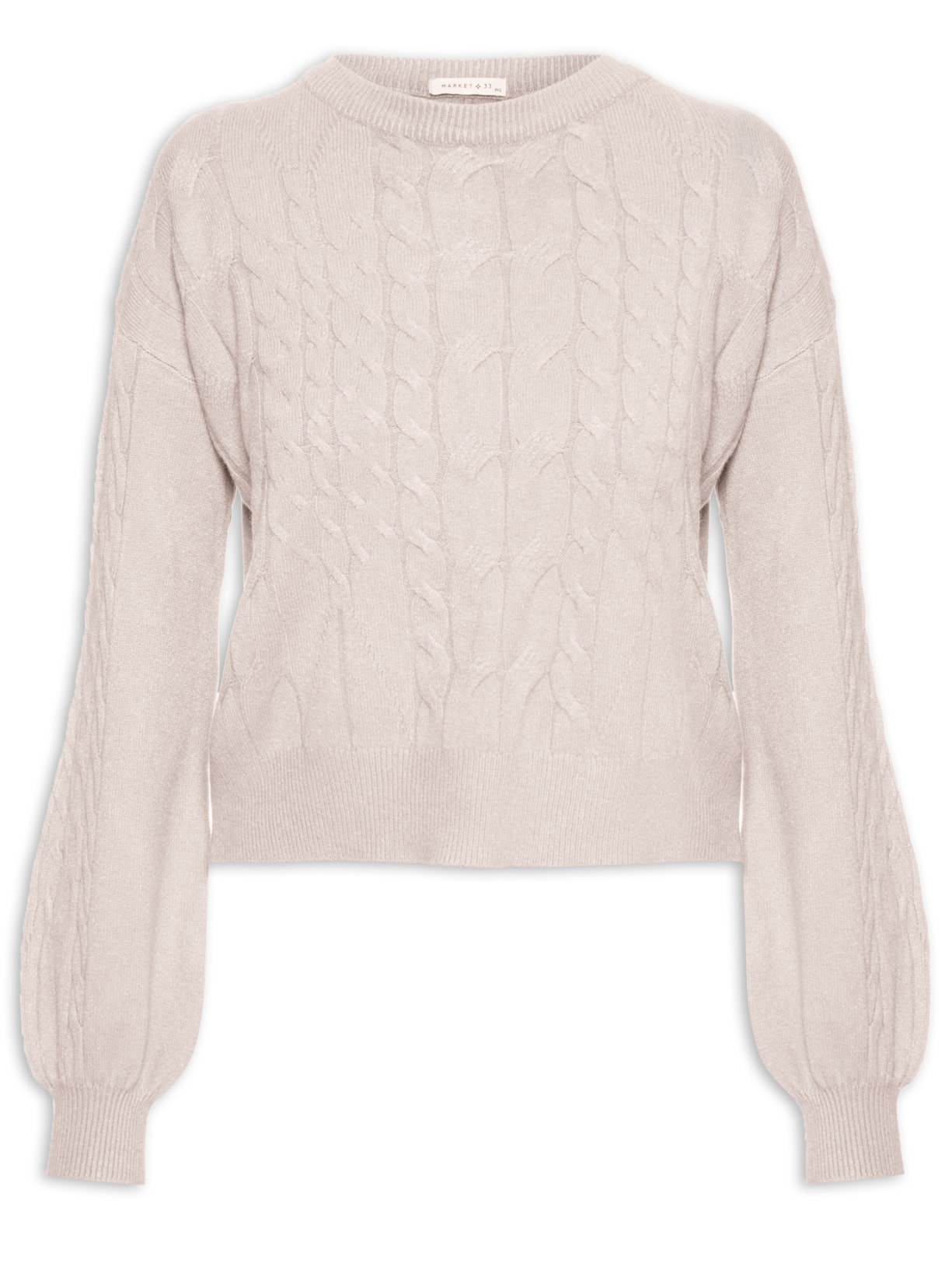 Blusa Feminina Manga Longa Tricot - Marrom