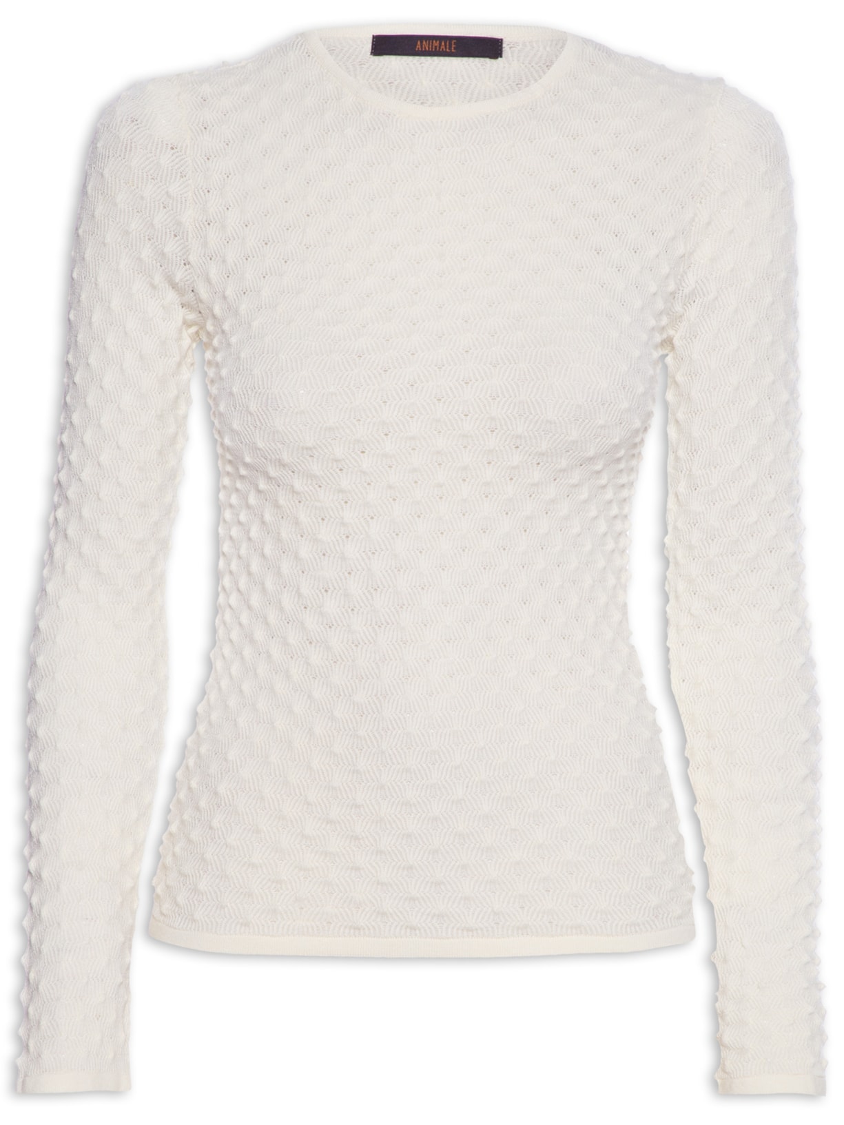 Blusa Feminina Manga Longa Tricot - Off White