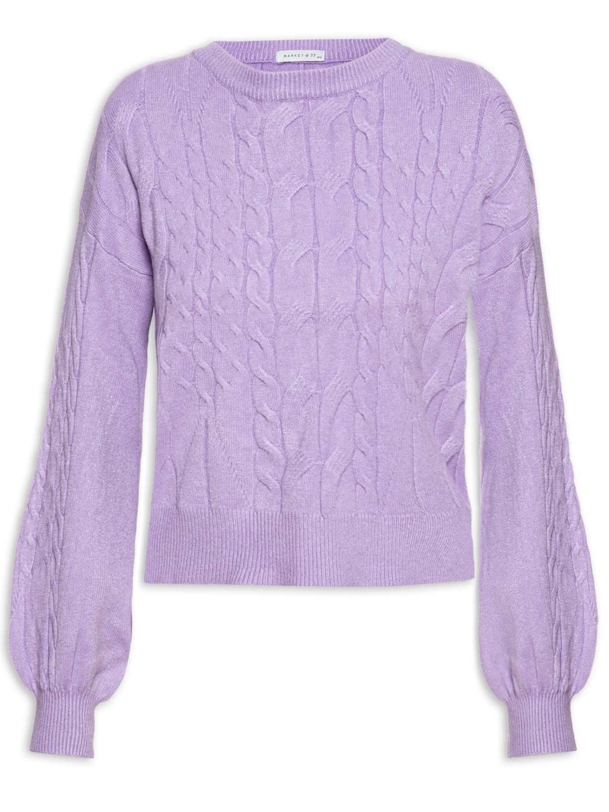 Blusa Feminina Manga Longa Tricot - Roxo