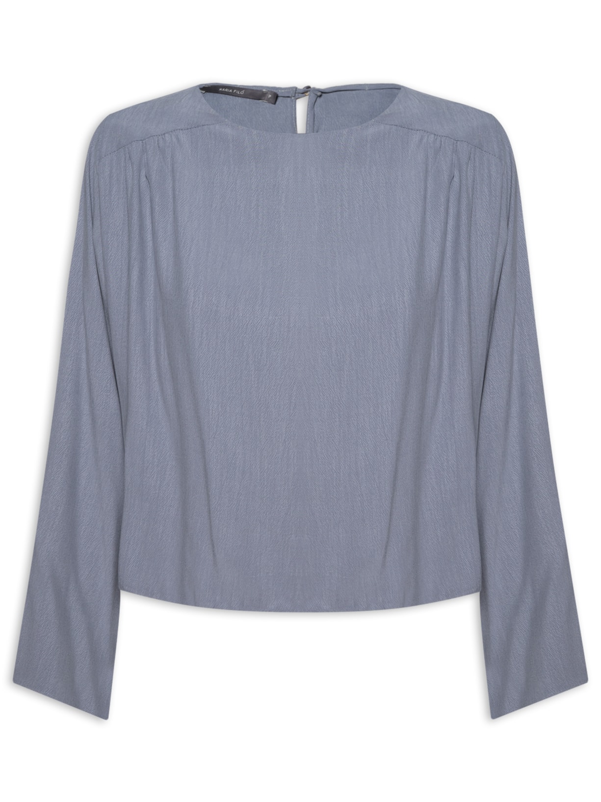 Blusa Feminina Manga Longa Vivos - Azul