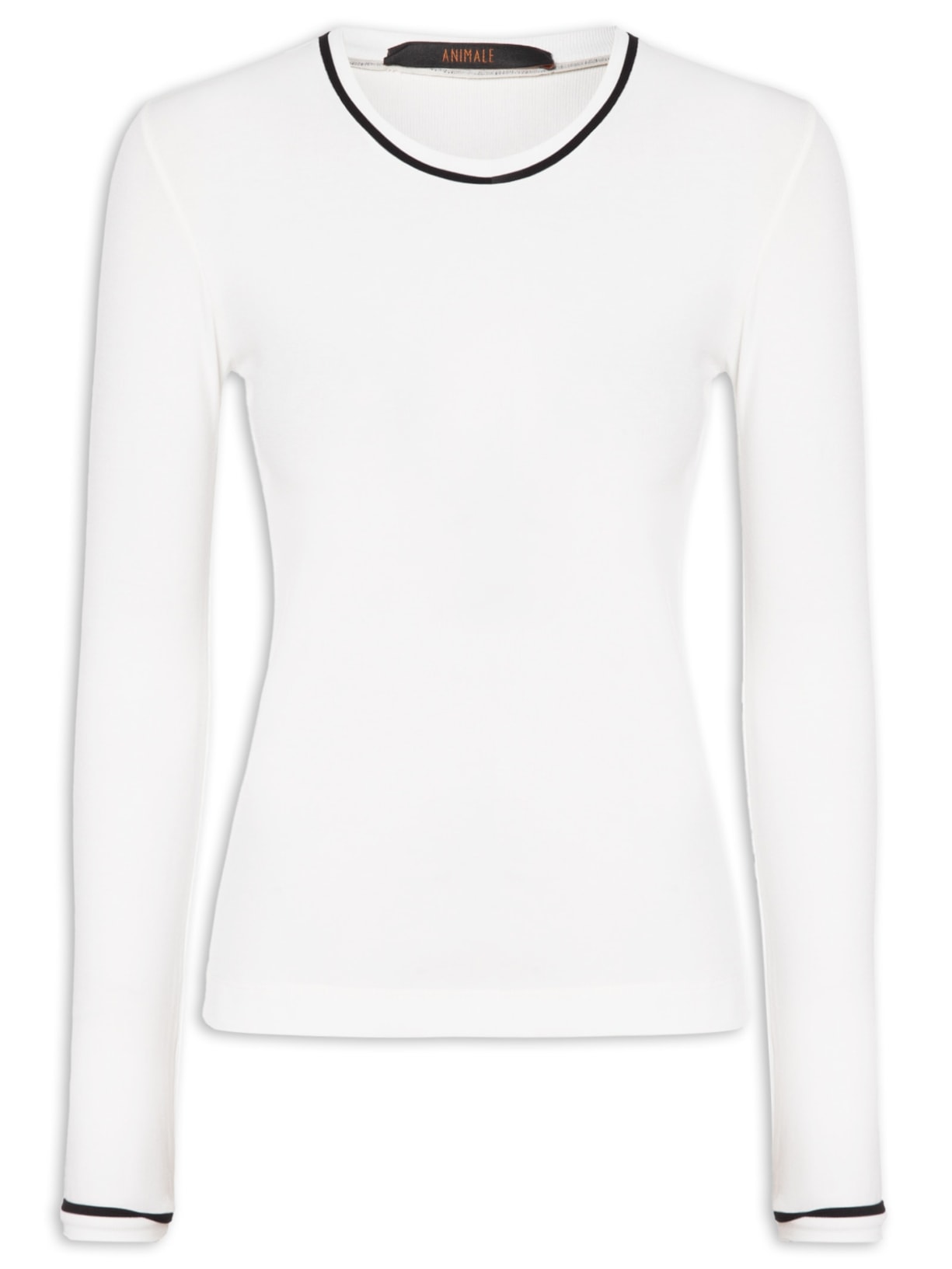 Blusa Feminina Manga Longa Vivos Branco Animale