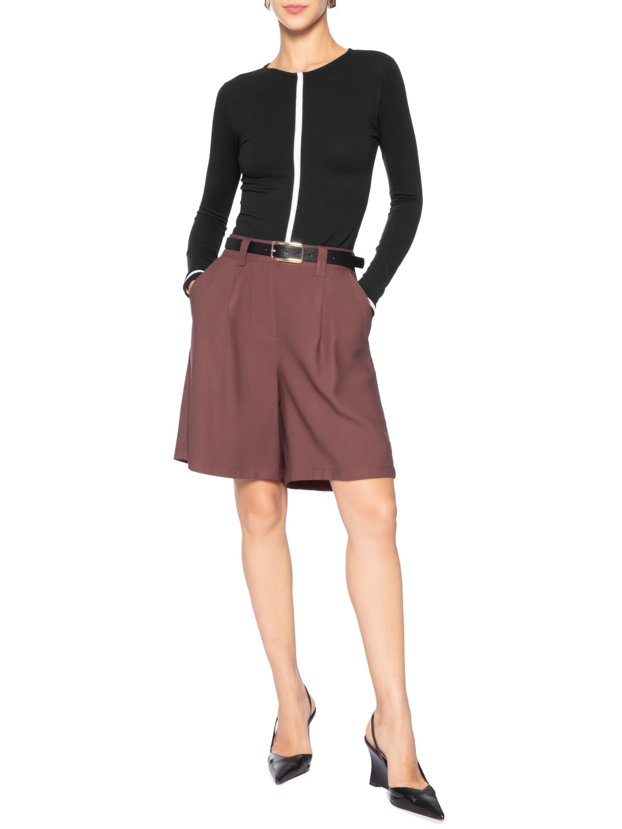Blusa Feminina Manga Longa Vivos Colors Power Preto Animale