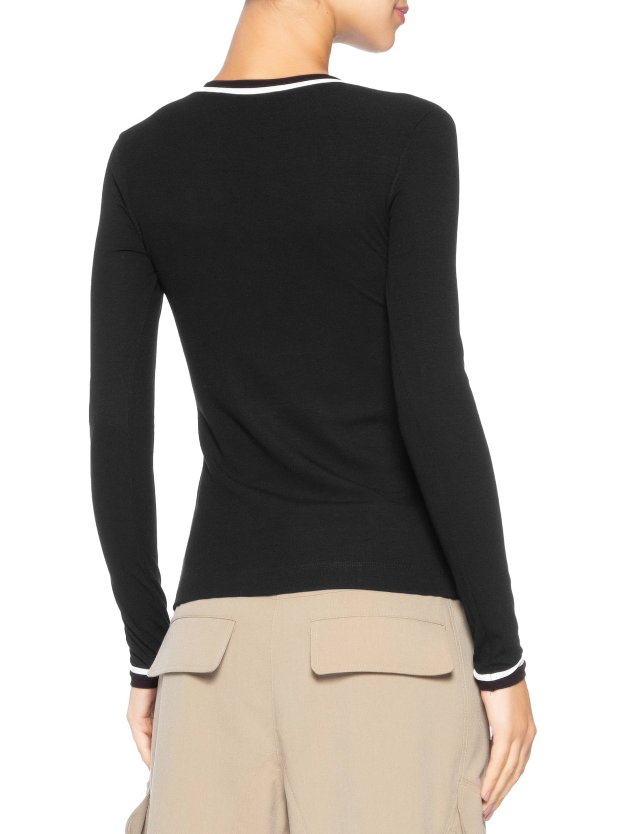 Blusa Feminina Manga Longa Vivos Preto Animale