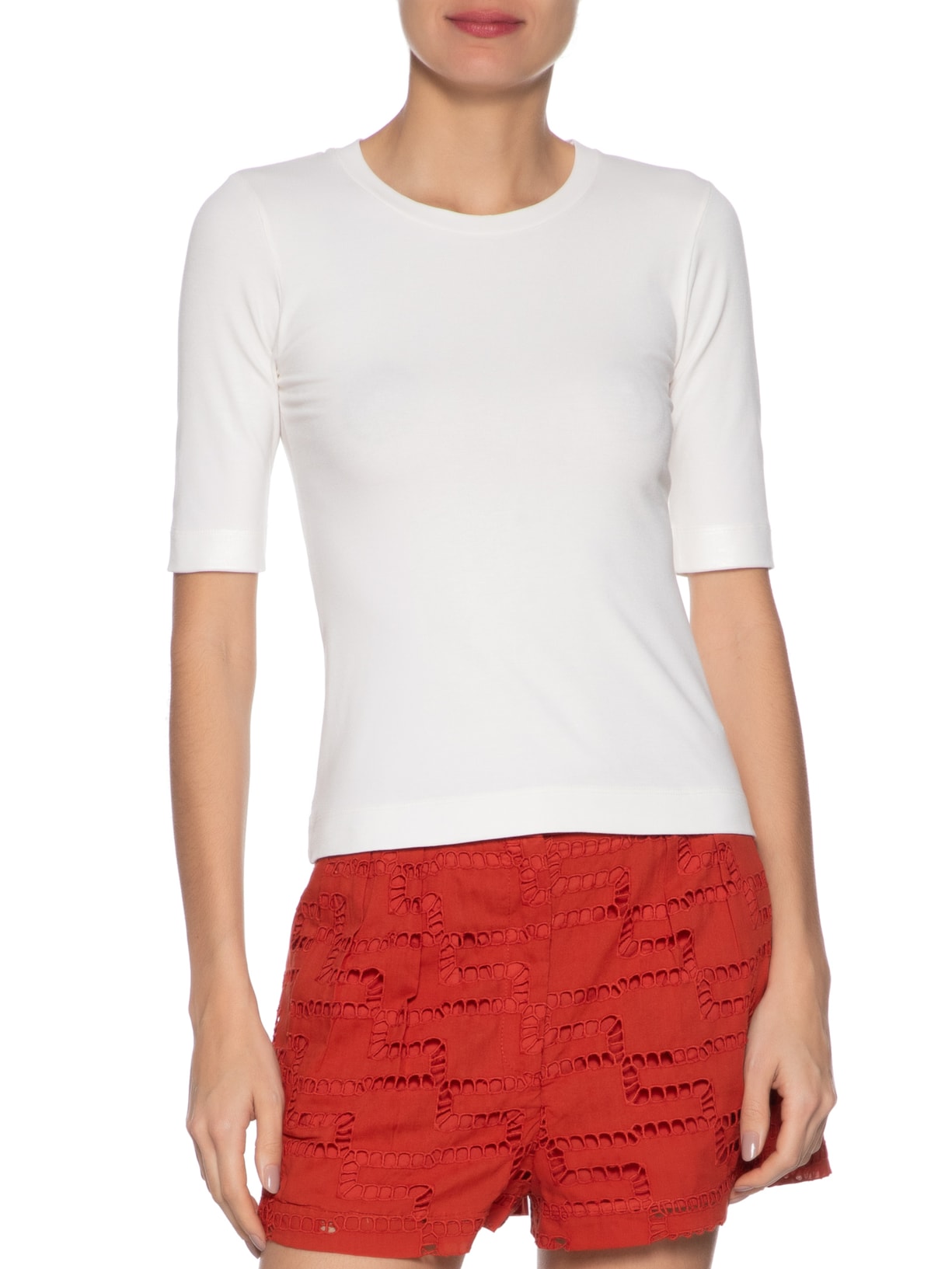Blusa Feminina Manga Média Branco Animale