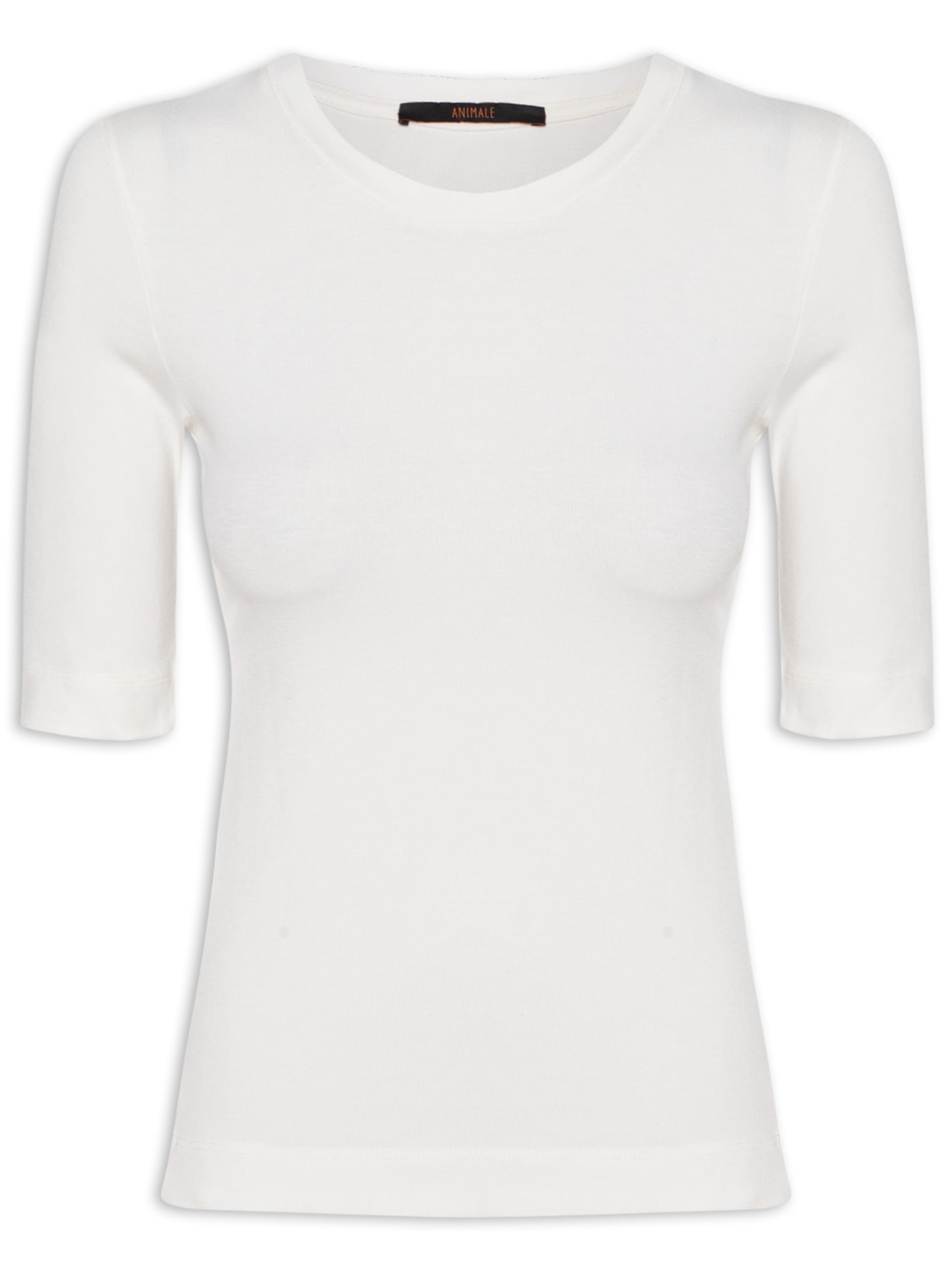 Blusa Feminina Manga Média - Branco