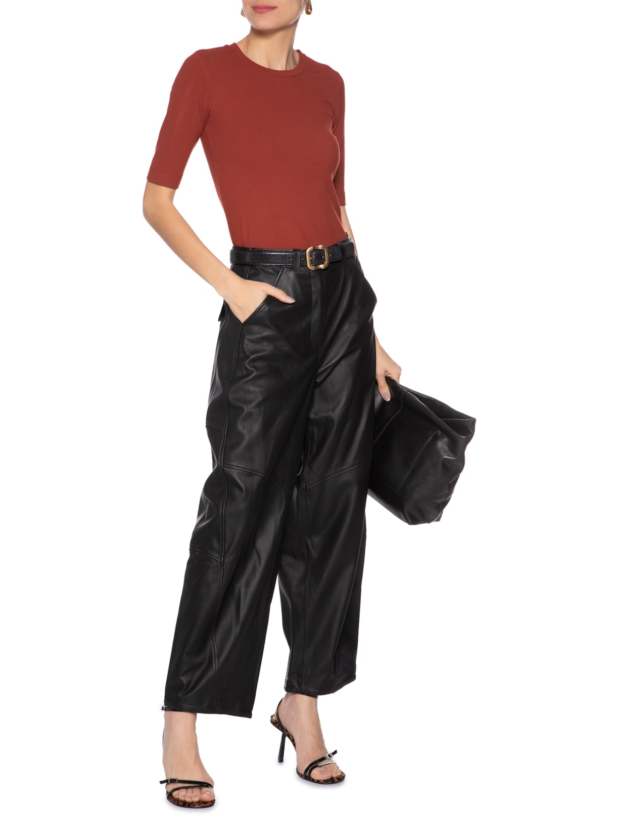 Blusa Feminina Manga Média Colors Vermelho Animale