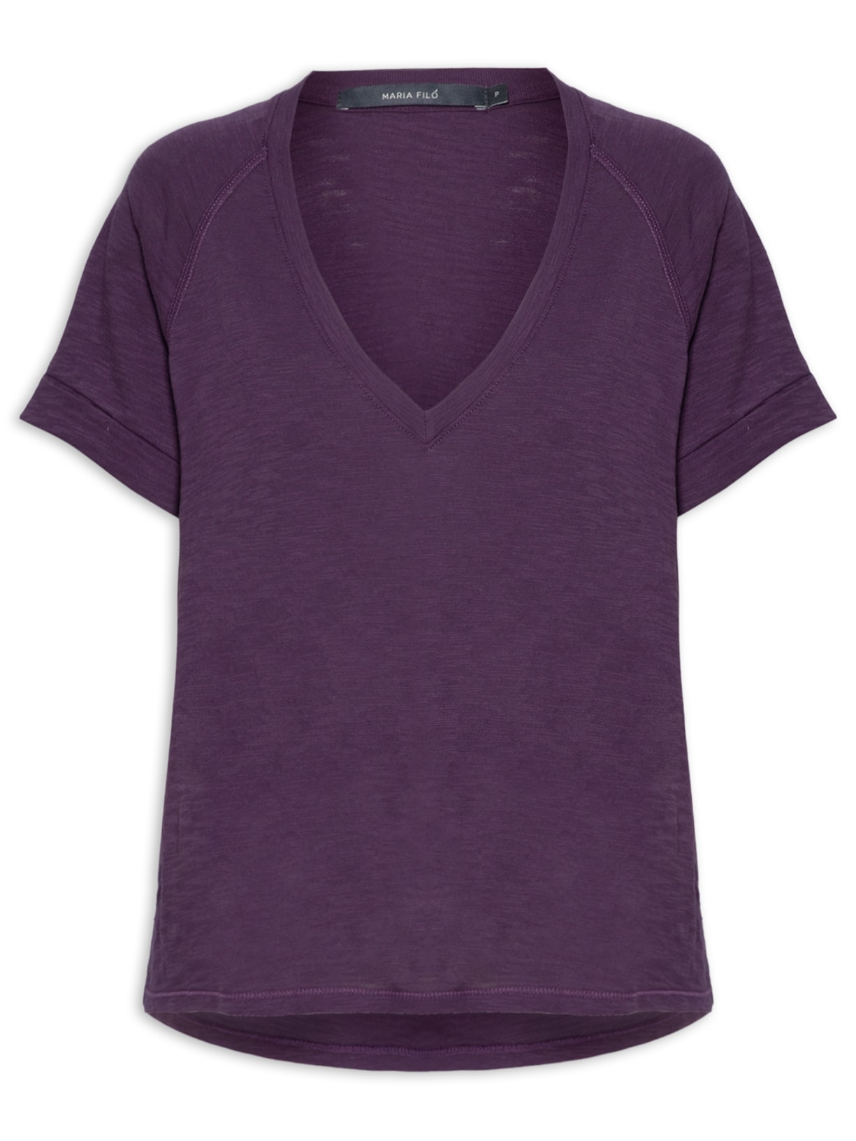 Blusa Feminina Manga Raglan Curta - Roxo