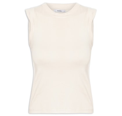 Blusa Feminina Manga Sobreposta - Bege