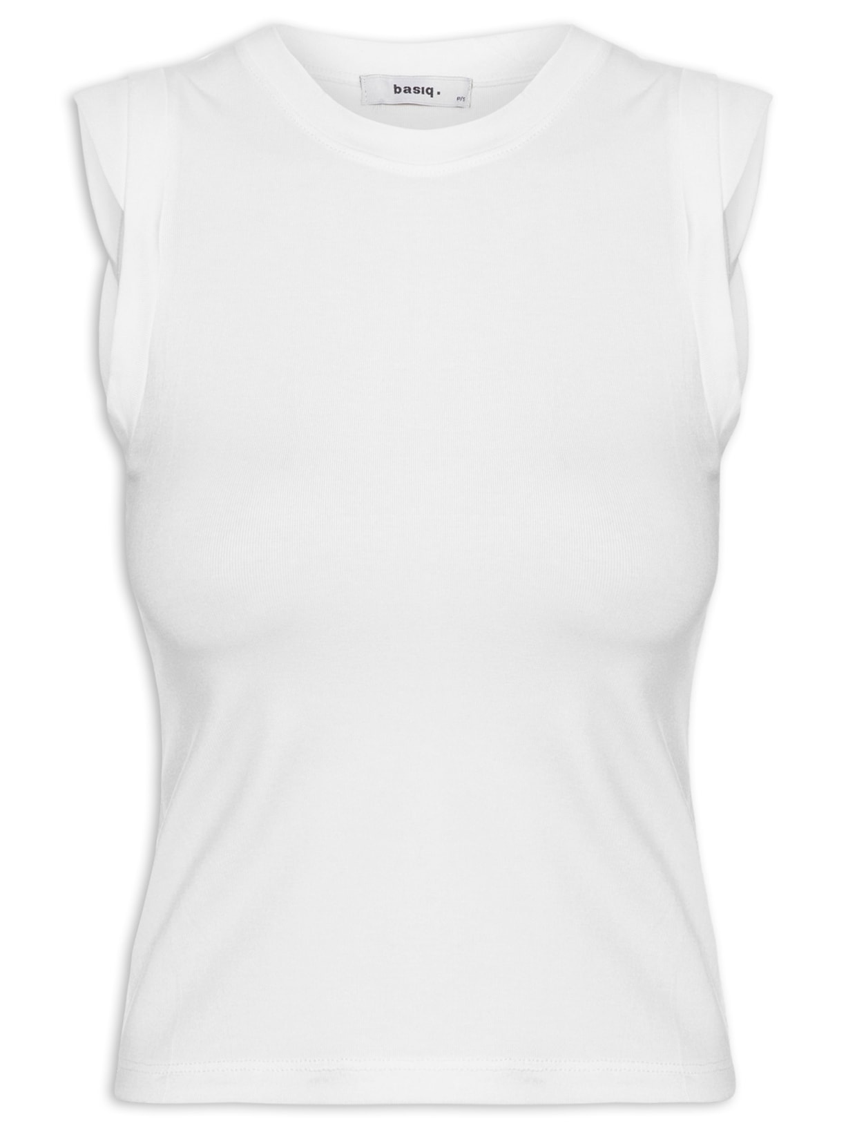Blusa Feminina Manga Sobreposta Branco  Basiq