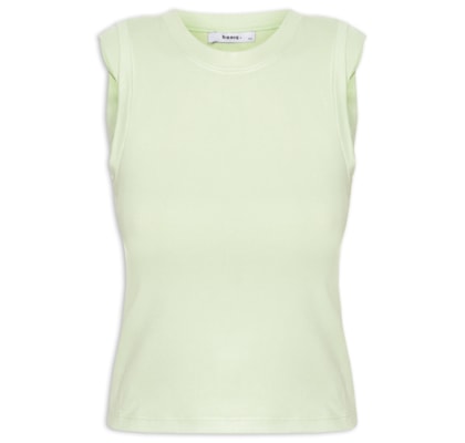 Blusa Feminina Manga Sobreposta - Verde
