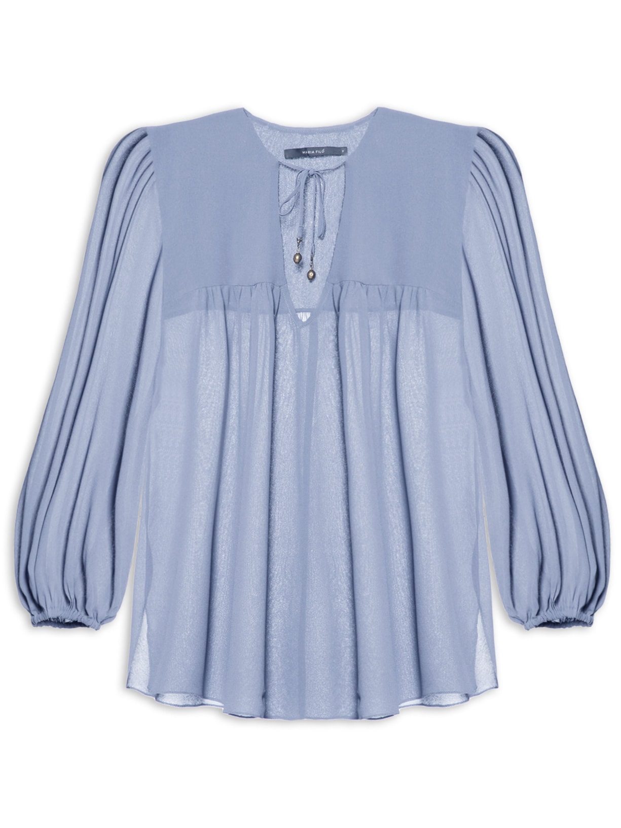 Blusa Feminina Manga Três Quartos GGT - Azul